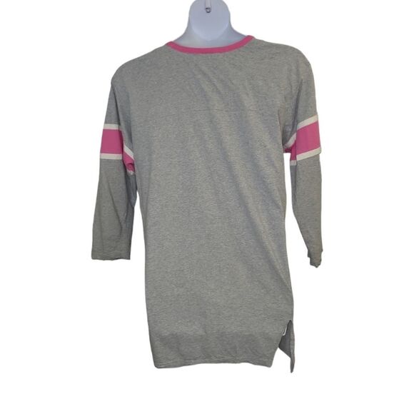 VINTAGE 90s gray Bloomies spellout long sleeve tunic top sleep shirt L‎ - Picture 3 of 10